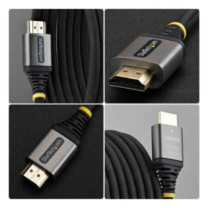 StarTech.com HDMI2-FLEX-4K60-3M cable HDMI HDMI Tipo A (Estándar) Negro, Plata