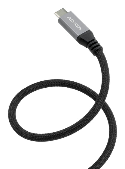 Cable Magnético Adata Usb-C Adopta El Usb 3.2 Gen2 Estandar Velocidad De Transferencia De Datos De 10 Gbps Color Negro
