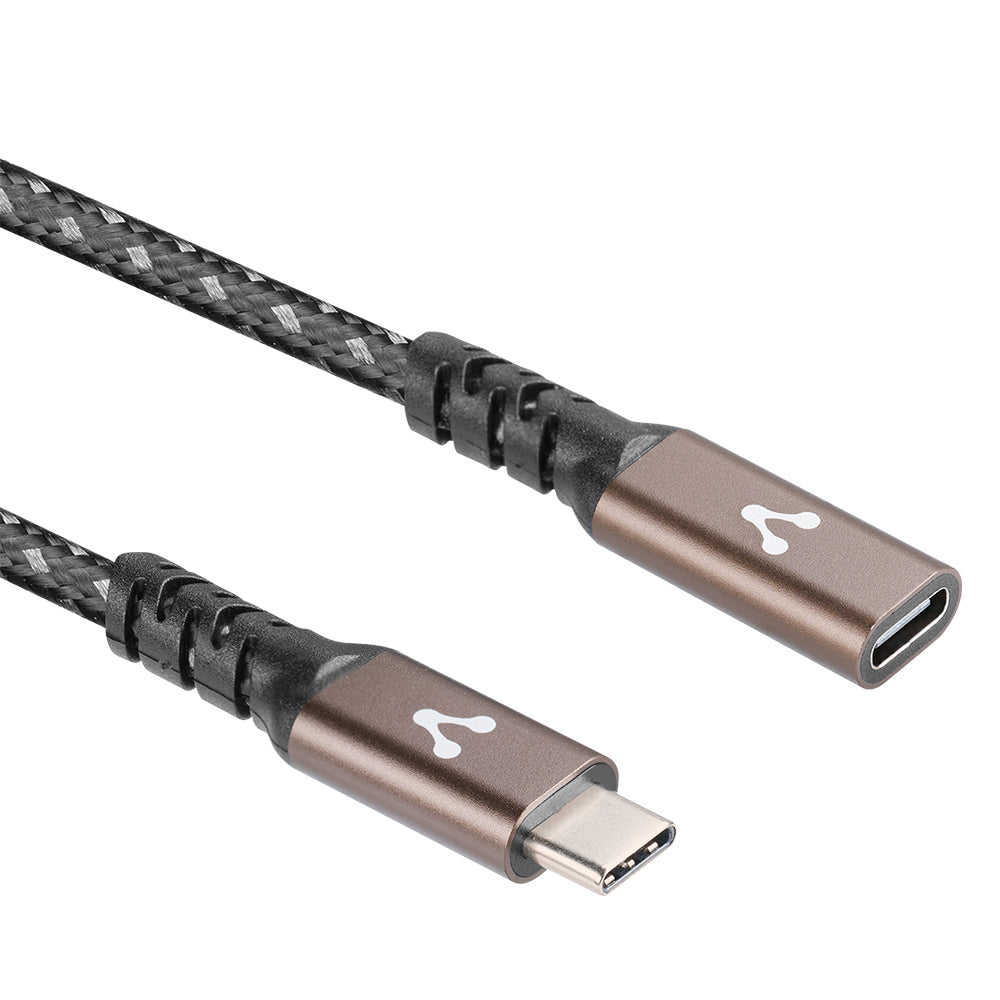 Cable Extension Vorago CAB-127 Tipo C Hembra-Tipo C Macho 1 Metro 100W Negro