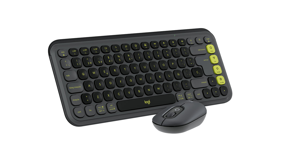 Logitech POP Icon Combo teclado Ratón incluido Universal Bluetooth QWERTY Español Grafito