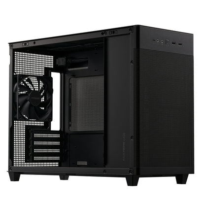 Gabinete Asus Prime AP201 Black Paneles de Malla Micro ATX Negro