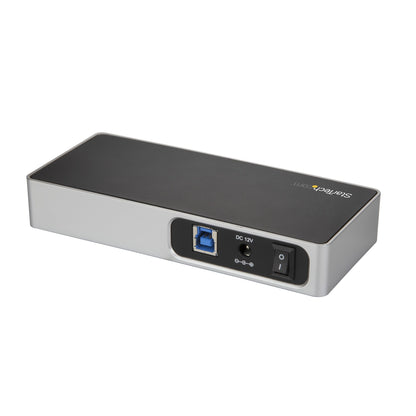 StarTech.com HB30C5A2CSC nodo concentrador USB 3.2 Gen 1 (3.1 Gen 1) Type-B 5000 Mbit/s Negro, Plata