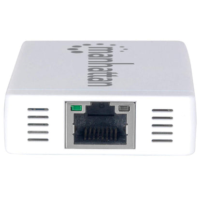 Hub Manhattan USB 3.0 con 3 Puertos/Adaptador Gigabit Ethernet