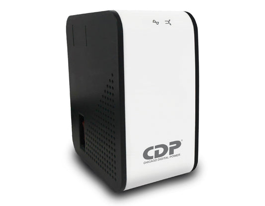 Regulador de voltaje CDP R2C-AVR1008 1000VA/500W indicadores LED de funcionamiento 8 contactos NEMA 5-15R