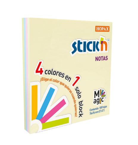 Notas Adhesivas Mae Stickn 3x3 Colores Pastel 100H Set 12 Blocks