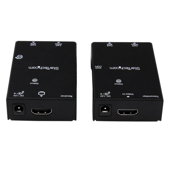 StarTech.com ST121SHD50 extensor de audio/video Transmisor y receptor AV Negro