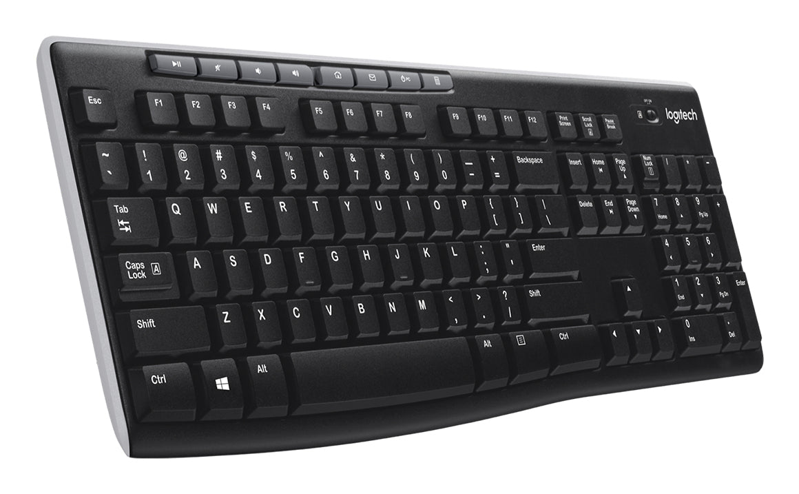 Teclado Logitech K270 Inalambrico USB 2.0 Negro