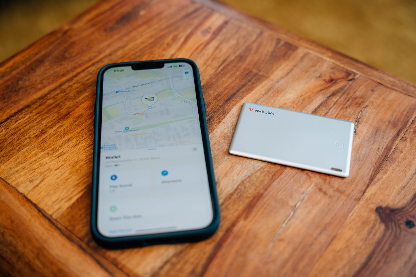 Localizador Verbatim My Finder Bluetooth Tarjeta 1 pza Plateado
