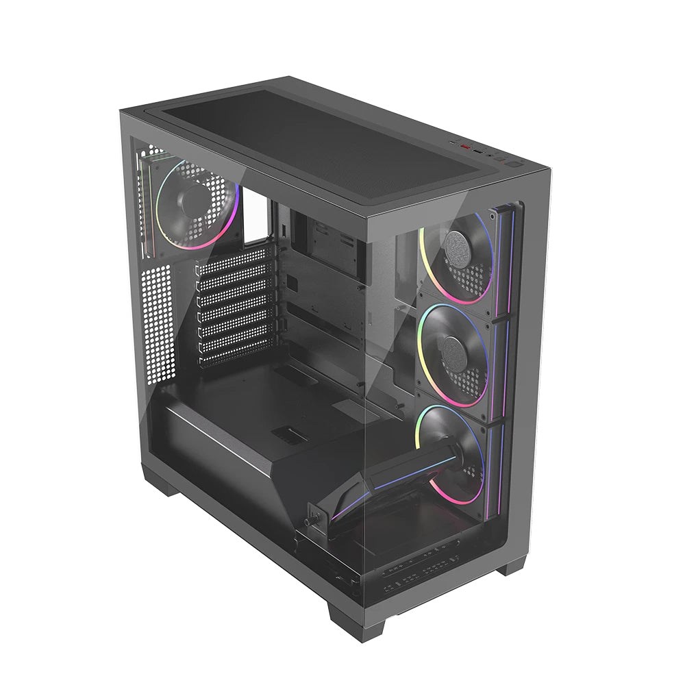 Gabinete Gamer Balam Rush Media Torre Tank Polar 7900 / Legend Negro