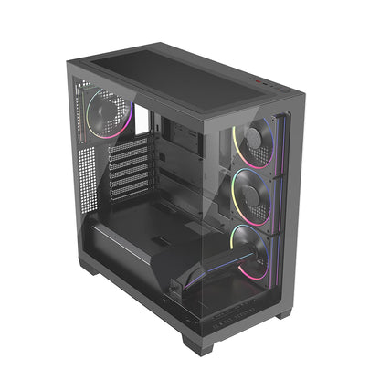 Gabinete Gamer Balam Rush Media Torre Tank Polar 7900 / Legend Negro