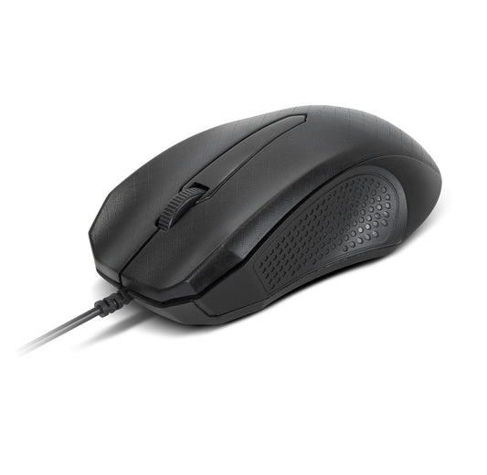 Mouse Alámbrico Óptico XTech XTM-165 Ambidextro Conexión USB Color Negro
