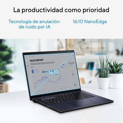 Laptop Asus ExpertBook B3404CVA-I516G512-P1  14" Intel Core i5-1335U Disco duro 512GB SSD Ram 16GB Windows 11 Pro Negro
