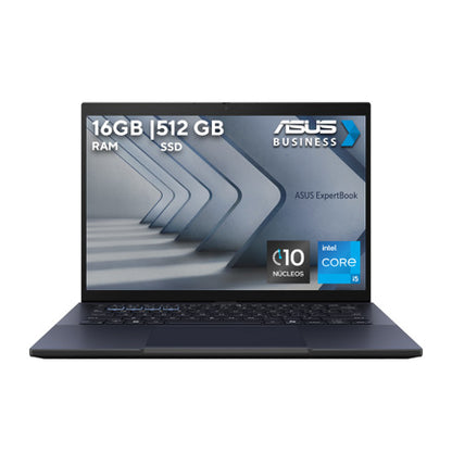 Laptop Asus ExpertBook B3404CVA-I516G512-P1  14" Intel Core i5-1335U Disco duro 512GB SSD Ram 16GB Windows 11 Pro Negro