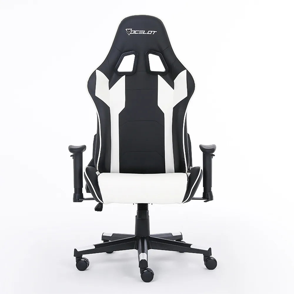 Ocelot Gaming Silla Gamer Osb-04 Hasta 150kg Negro/blanco Negro Cuero Sintético