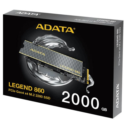unidad de Estado Solido SSD Adata Legend 860 Nvme 2TB M.2 5000 MBS Escritura 6000 MBS Lectura PCI Express 4.0