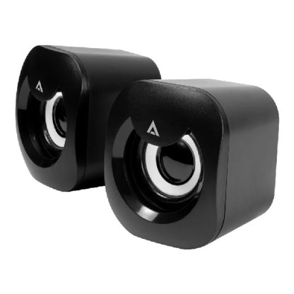 Bocinas Acteck 2.0 para escritorio Esence Basic AS215 2.0 USB A/3.5mm Control de Volumen Advanced Series Negro