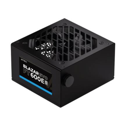 Fuente de Poder Acteck Blazar Evo FT600E ATX 600W 1x20+4 pin + 1xAtx 4 + 1xPcie 6+2 pin + 3xSata + 2xMolex 4 pin Negro