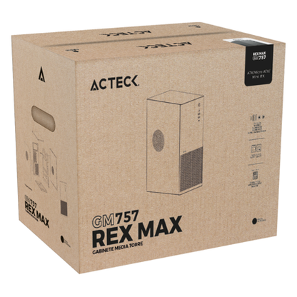 Gabinete Acteck Media Torre Rex Max GM757 Negro