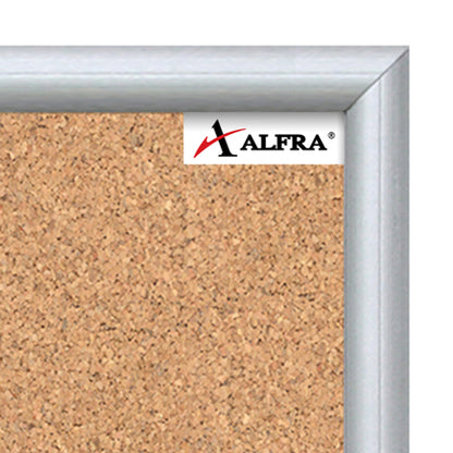 Tablero Alfra de Corcho 90x180 cm Marco de Aluminio