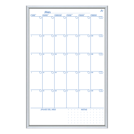 Planeador Alfra mensual metálico clásico 60 × 40 cm