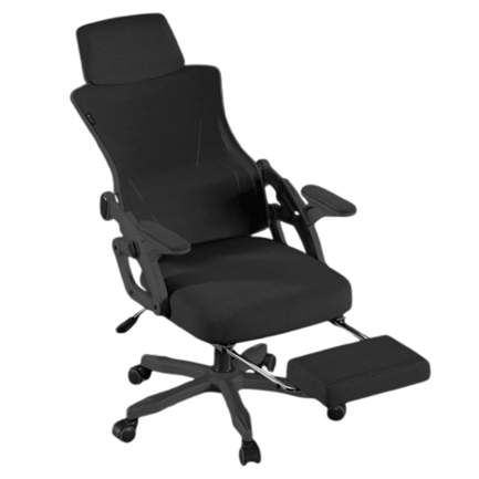 Silla Gamer Balam Rush Power Rush Mesh Soporta hasta 100 kg Marco Negro - Malla Negra