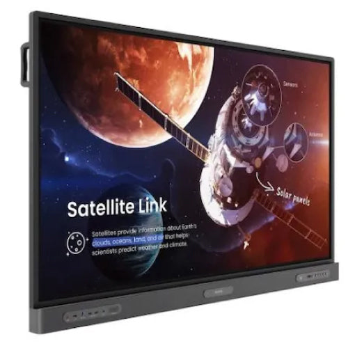 Pantalla BenQ RP7504 Interactiva IR Anti-Germenes 75" 4K UHD 3840x2160 50 Puntos Touch Android 13 6 Sensores