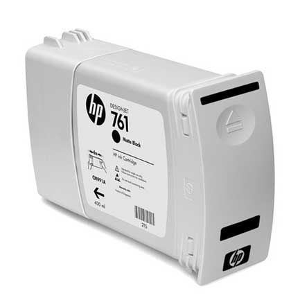 Tinta HP LF 761 Negro Mate T7100 DesignJet 400ML