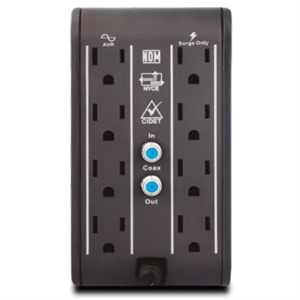 Regulador de voltaje CDP R2CU-AVR1008 1000VA/500W indicadores LED de funcionamiento 8  NEMA 5-15R y 4 puertos USB