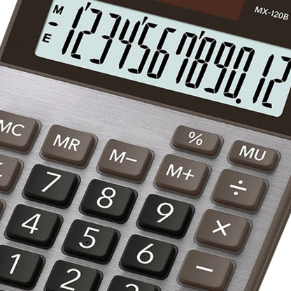 Calculadora de Escritorio Casio MX-120B 12 digitos pantalla extra grande doble alimentacion de bateria