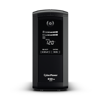 UPS CYBERPOWER 850VA 510W LCD REGULADOR VOLTAJE 9 CONT