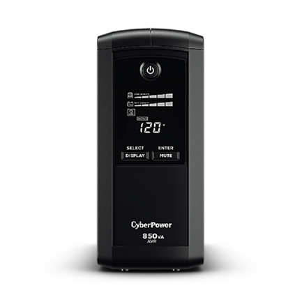 UPS CYBERPOWER 850VA 510W LCD REGULADOR VOLTAJE 9 CONT