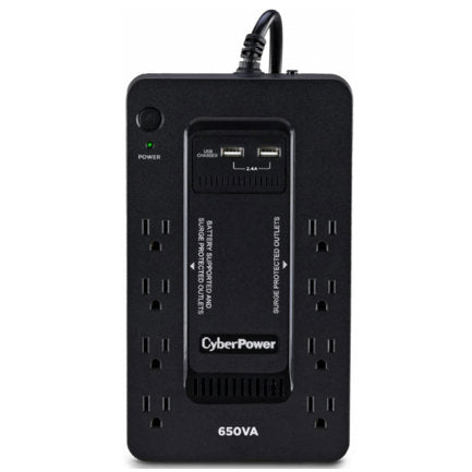 UPS Cyberpower 650VA/360W StandbyGabinete Compacto 8 NEMA 5-15R