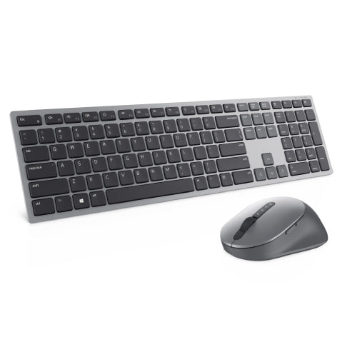 Kit Teclado y Mouse Dell Premier Wireless KM7321W Español Color Gris titanio Garantia 3 Años