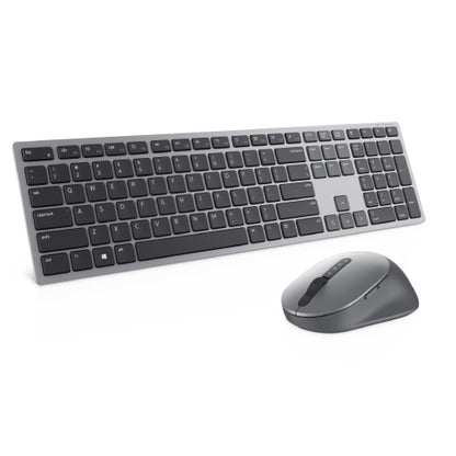 Kit Teclado y Mouse Dell Premier Wireless KM7321W Español Color Gris titanio Garantia 3 Años