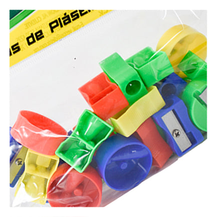 Sacapuntas Dietrix Plastico un Orificio Colores Surtidos Bolsa c/25