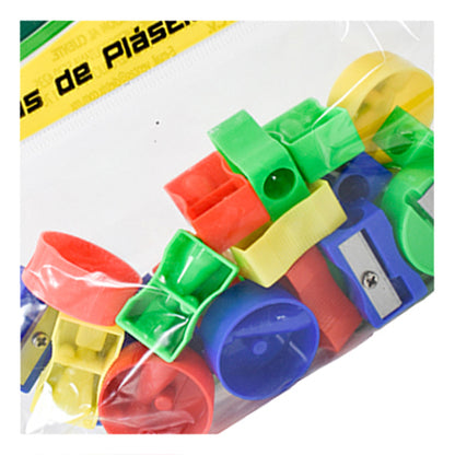 Sacapuntas Dietrix Plastico un Orificio Colores Surtidos Bolsa c/25