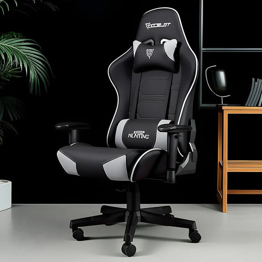 Silla Gamer Ocelot Ergonómica Tela Automotriz Descansa Brazos Ajustables Reclinable 90-155 grados Soporta hasta 150 Kg Almohadillas
