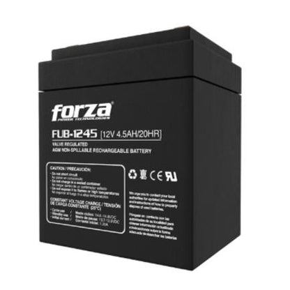 Batería Forza FUB-1245 Sellada de Plomo-Ácido Recargable 12V 4.5Ah AGM Sin Mantenimiento Negro