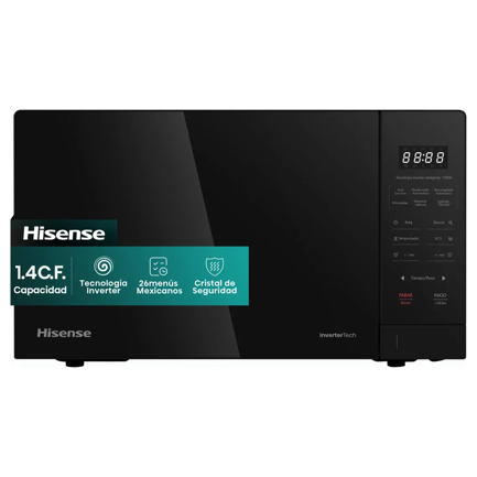 Horno Microondas Hisense Inverter 1.4 cucft Negro