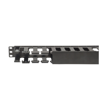 Organizador Intellinet Cables 19" 1U Horizontal Plástico Color Negro