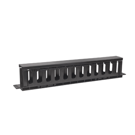 Organizador Intellinet Cables 19" 1U Horizontal Plástico Color Negro