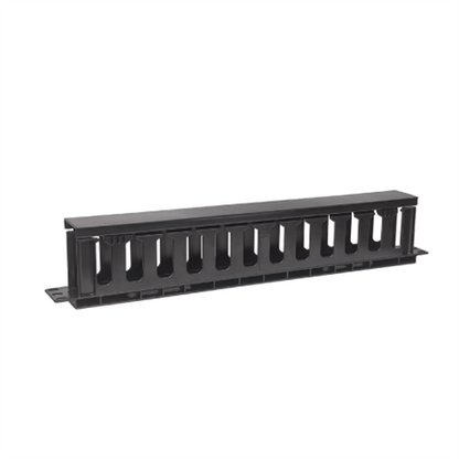 Organizador Intellinet Cables 19" 1U Horizontal Plástico Color Negro