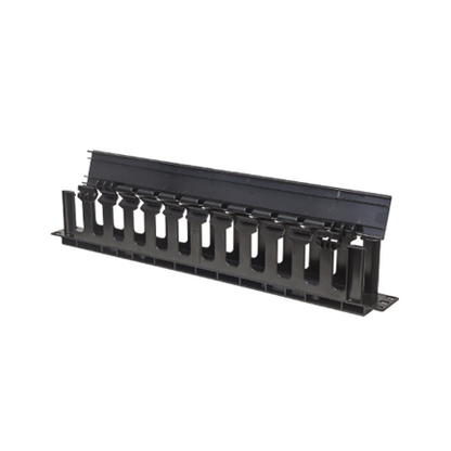 Organizador Intellinet Cables 19" 1U Horizontal Plástico Color Negro