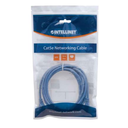 Cable Intellinet Red Cat5e UTP RJ45 M-M 3m Color Azul