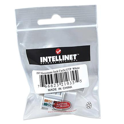 Jack Intellinet Cat 5e de Impacto(Keystone) Color Blanco