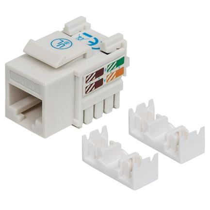 Jack Intellinet Cat 6 de Impacto(Keystone) Color Blanco