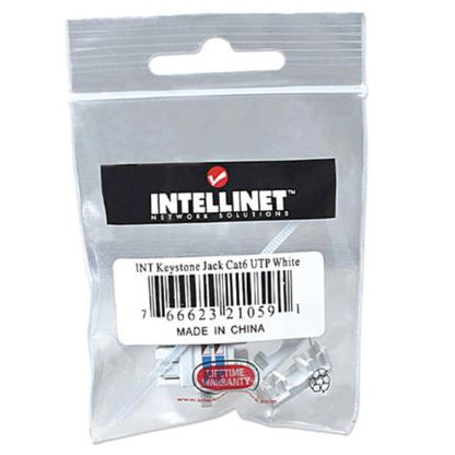 Jack Intellinet Cat 6 de Impacto(Keystone) Color Blanco