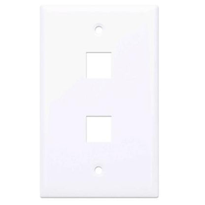 Tapa Intellinet para Caja 2 Perforaciones Color Blanco
