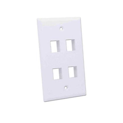 Tapa Intellinet para Caja 4 Perforaciones Color Blanco