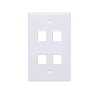 Tapa Intellinet para Caja 4 Perforaciones Color Blanco